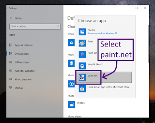 Set Paint.Net as default image editor on Windows 10 - tutorial screenshot 6