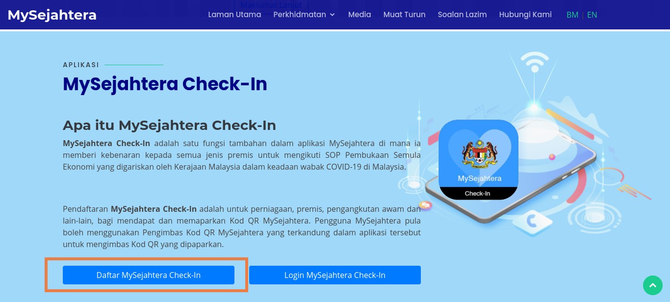 Cara buat qr code mysejahtera untuk majlis