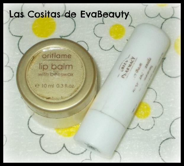 bálsamo labial de oriflame y green pharmacy