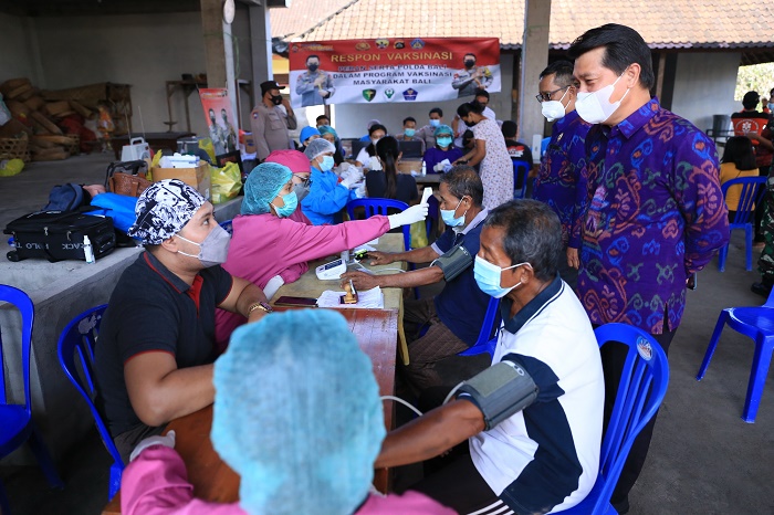 Percepat Penyelesaian Vaksinasi Covid-19, Klungkung Tambah Jam Layanan hingga Malam Hari