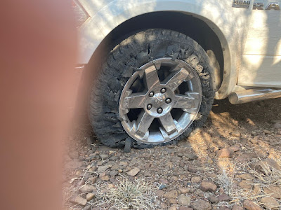 What not to do to a tyre Photo courtesy of Tony