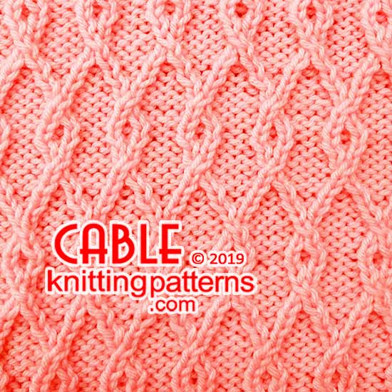 Knitted fabric with Twisted pattern #cableknitting