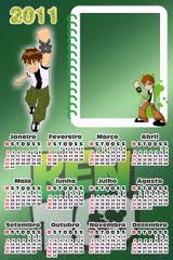 Calendario Ben 10 para imprimir: ¡Diviértete todo el año con tus personajes favoritos!