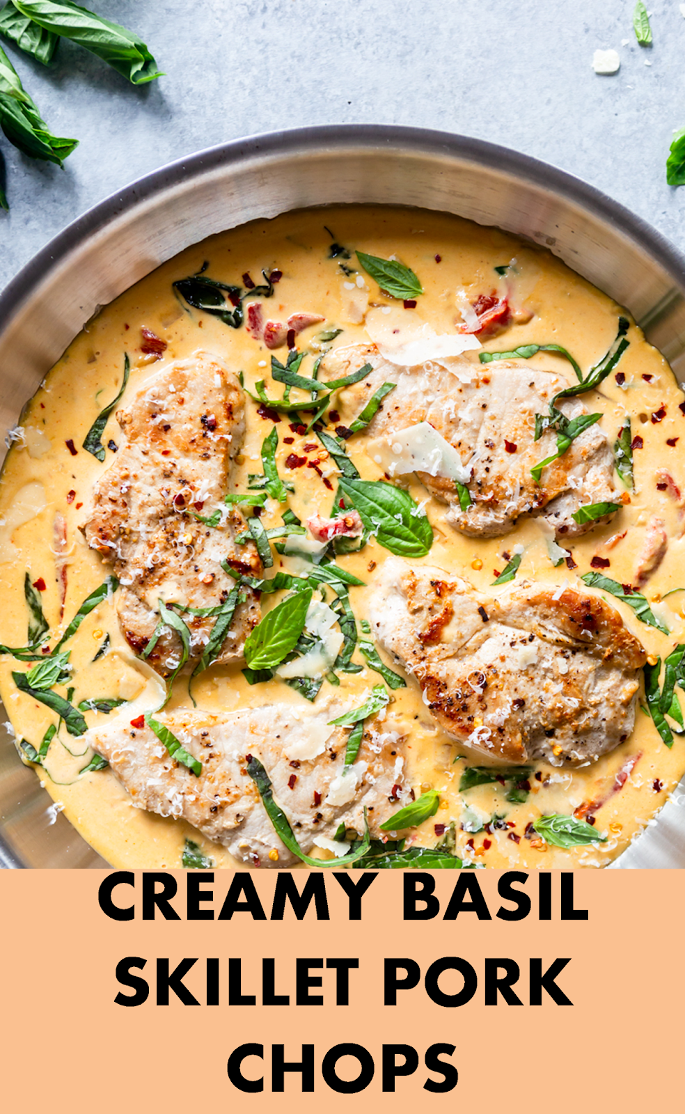 CREAMY BASIL SKILLET PORK CHOPS Recipes Update