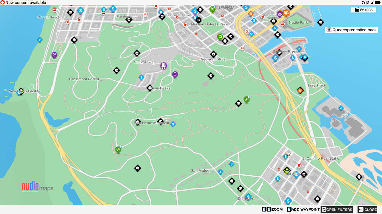 Карта важных данных watch dogs 2