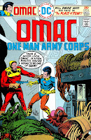 Omac v1 #8 dc bronze age comic book cover art by Joe Kubert