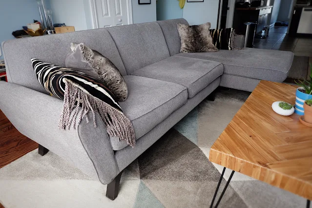 another view of online couch purchase from Joybird