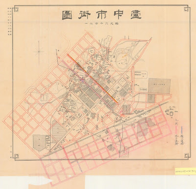臺中市街圖 (1911年8月)