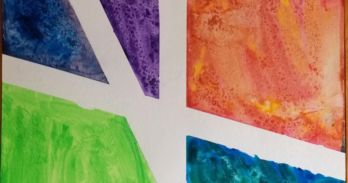 Watercolor and Tape Art