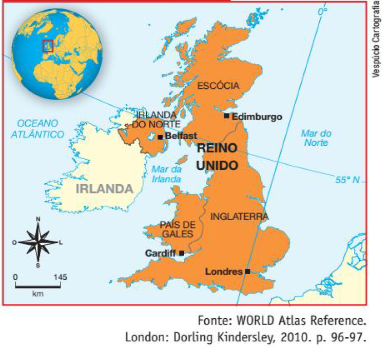 Veredas do Tempo: Mapa: Reino Unido atualmente
