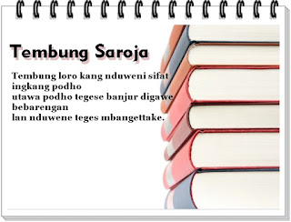 Pengertian Contoh Tembung Saroja