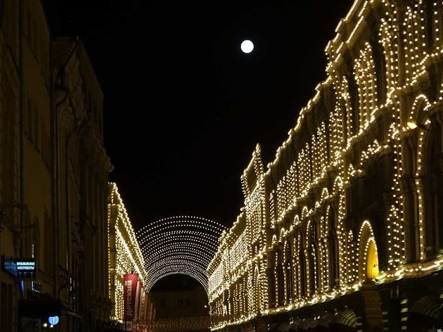 Luzes da noite de Moscovo
