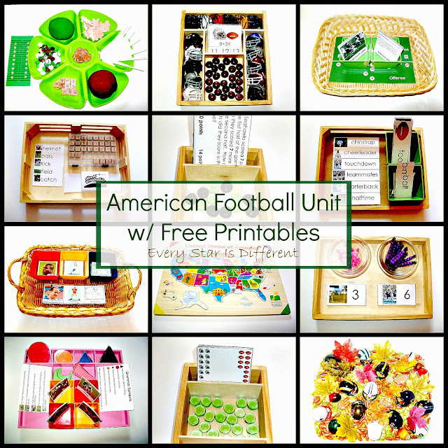 American Football Unit with Free Printables.