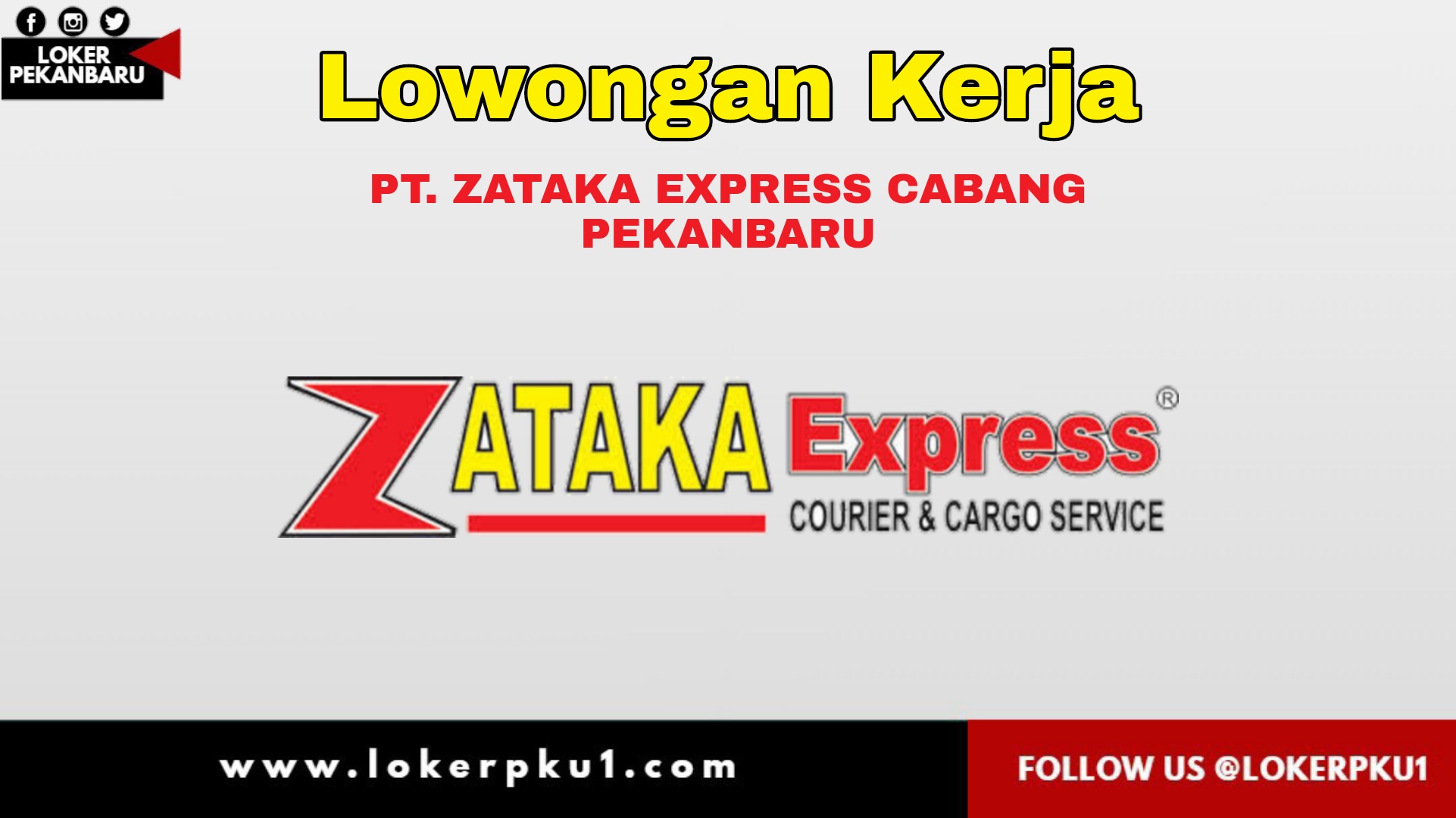 Lowongan kerja PT. Zataka Expressindo Utama (ZATAKA Lowongan kerja PT. Zataka Expressindo Utama (ZATAKA