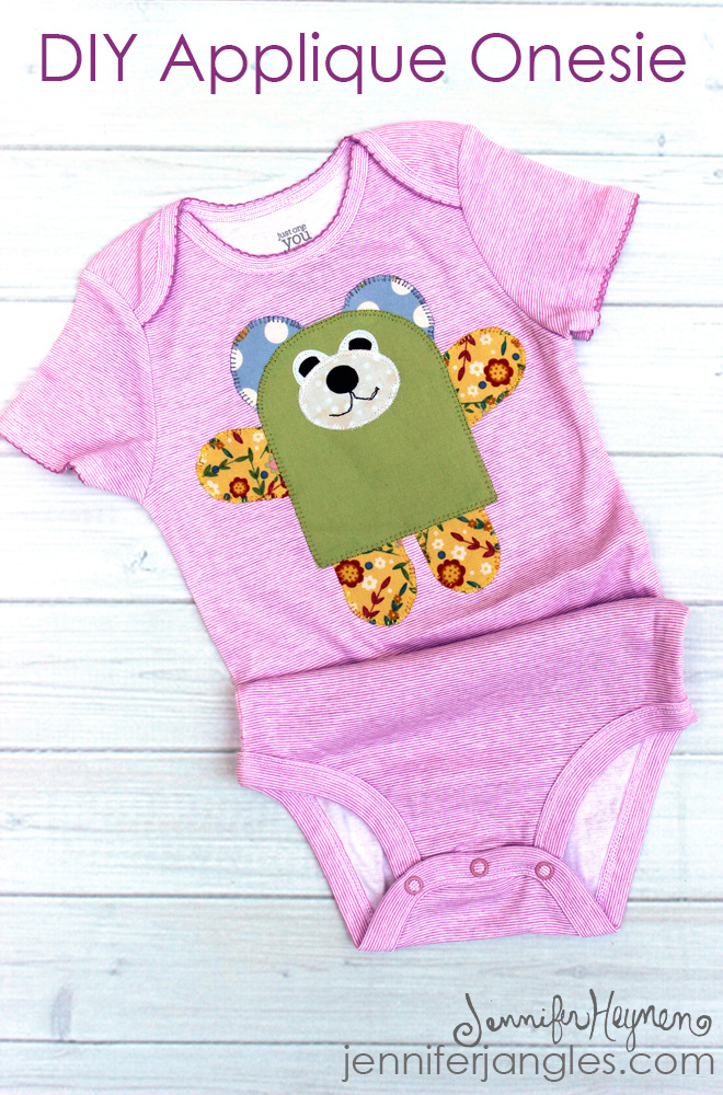 Jennifer Jangles Blog DIY Applique Onesie with Jennifer Jangles