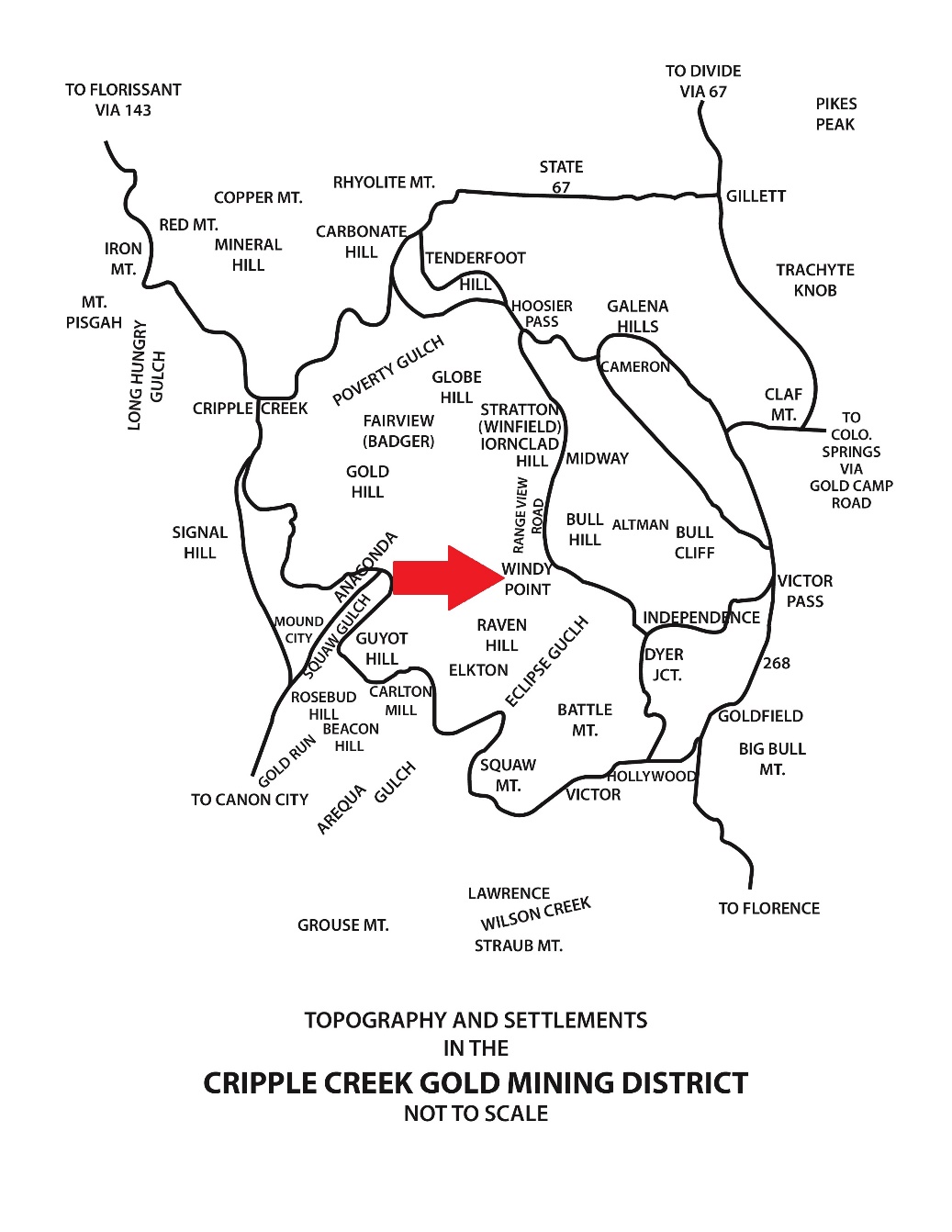 Cripple Creek Map