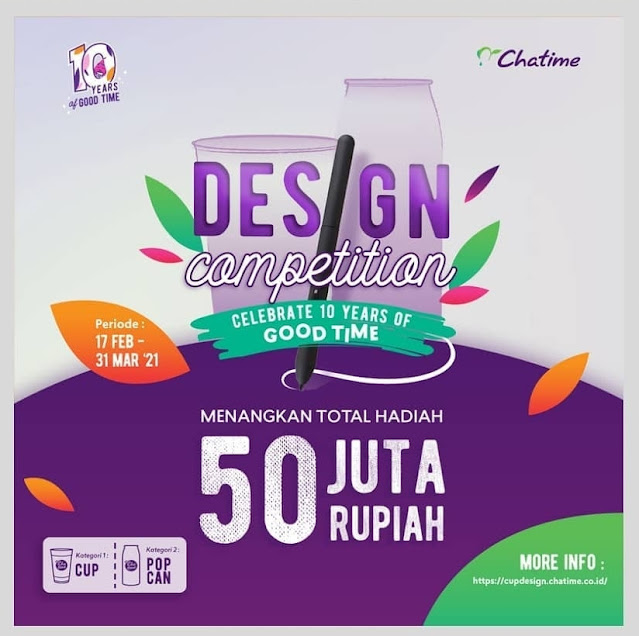 Chatime Design Competitions 2021 Total Hadiah 50 Juta
