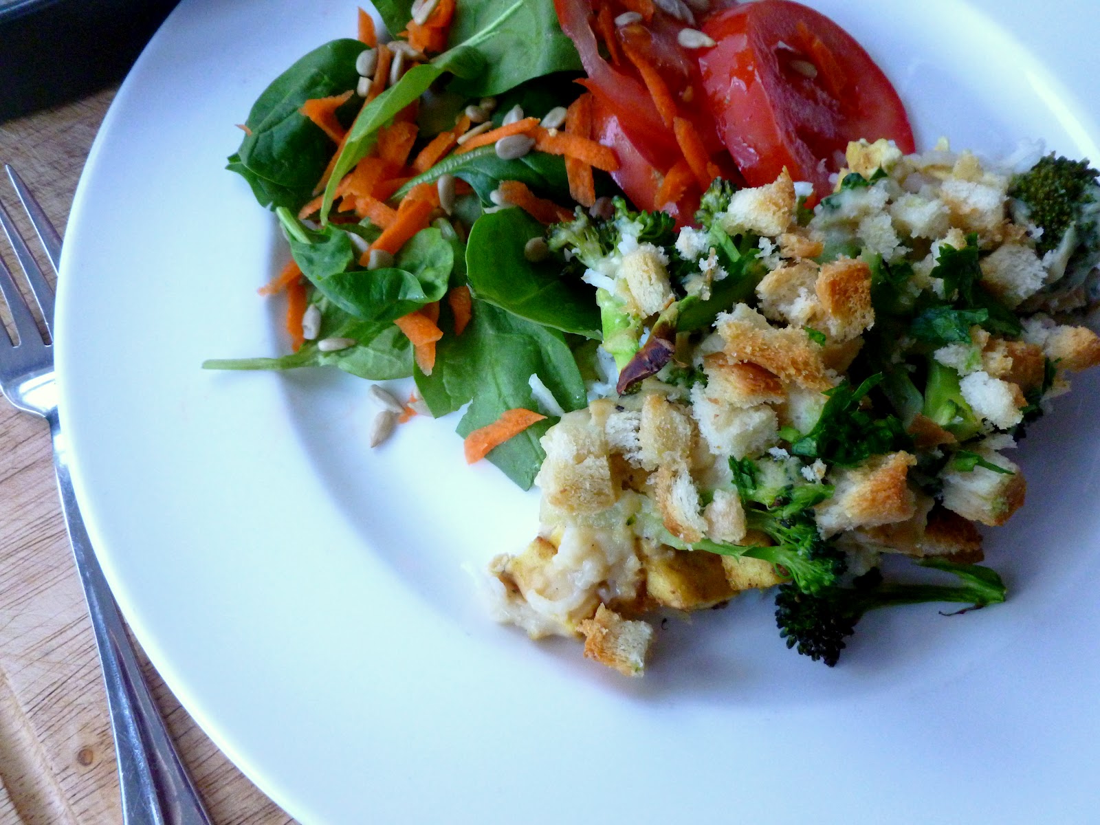 Kirsten's Kitchen of vegan creations Broccoli & tofu casserole