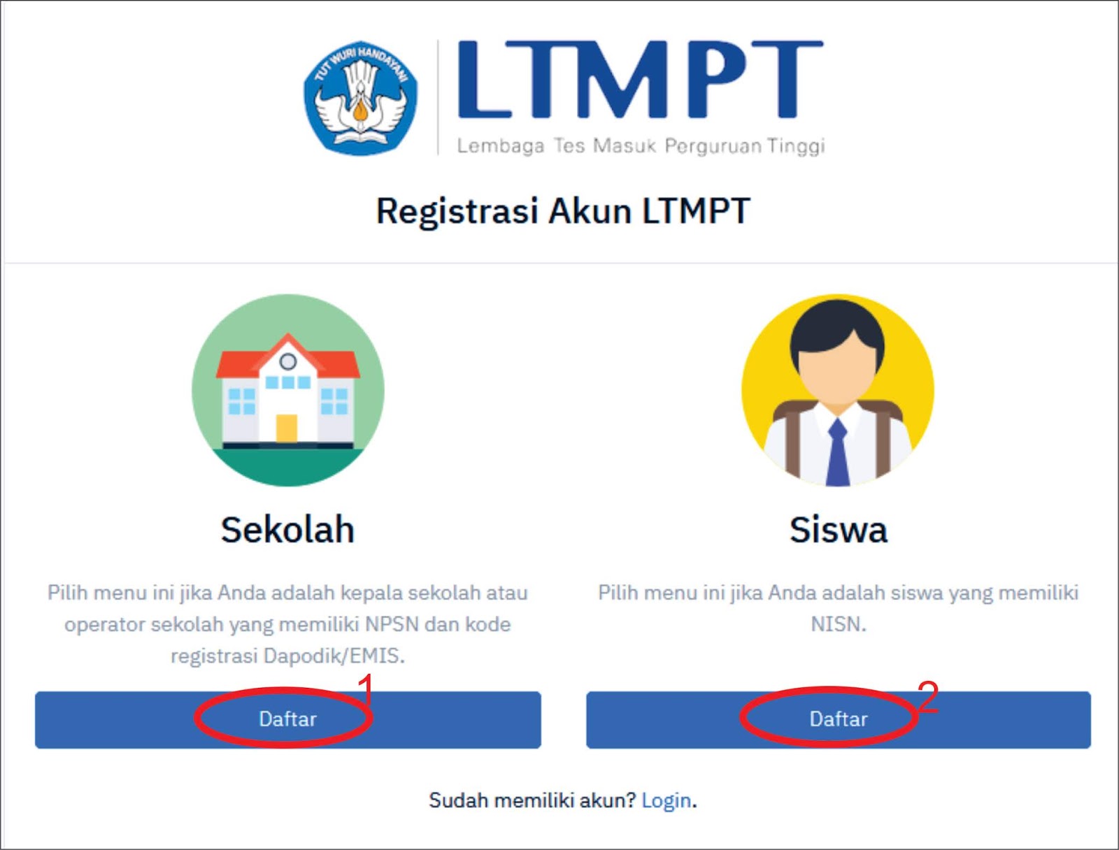 Portal ltmpt ac id 2022 sbmptn