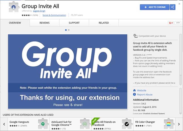 group invite all group invite all