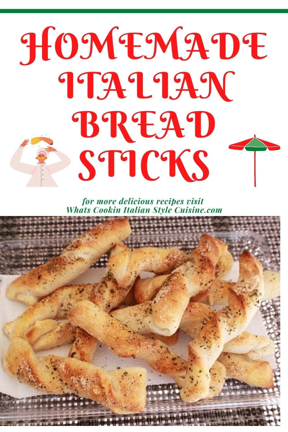 Homemade Italian Breadsticks What's Cookin' Italian Style Cuisine