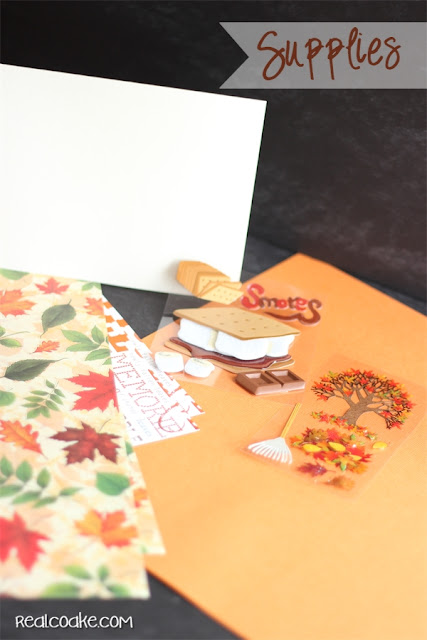 Cute invitation ideas for a fall family fun event of leaf jumping and S'mores from #realcoake