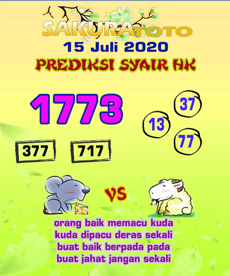 Prediksi Togel Hongkong Rabu 15 Juli 2020 Hk Malam Ini Prediksitogel Jp