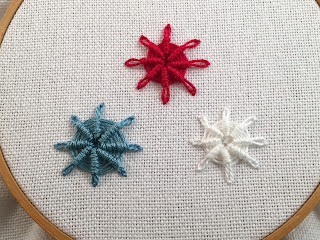 Whipped Lazy Daisy Stitch