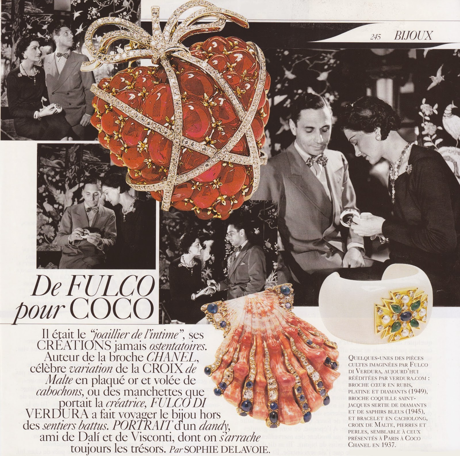 A look at Fulco de Verdura's design collaborations with Chanel and Dali