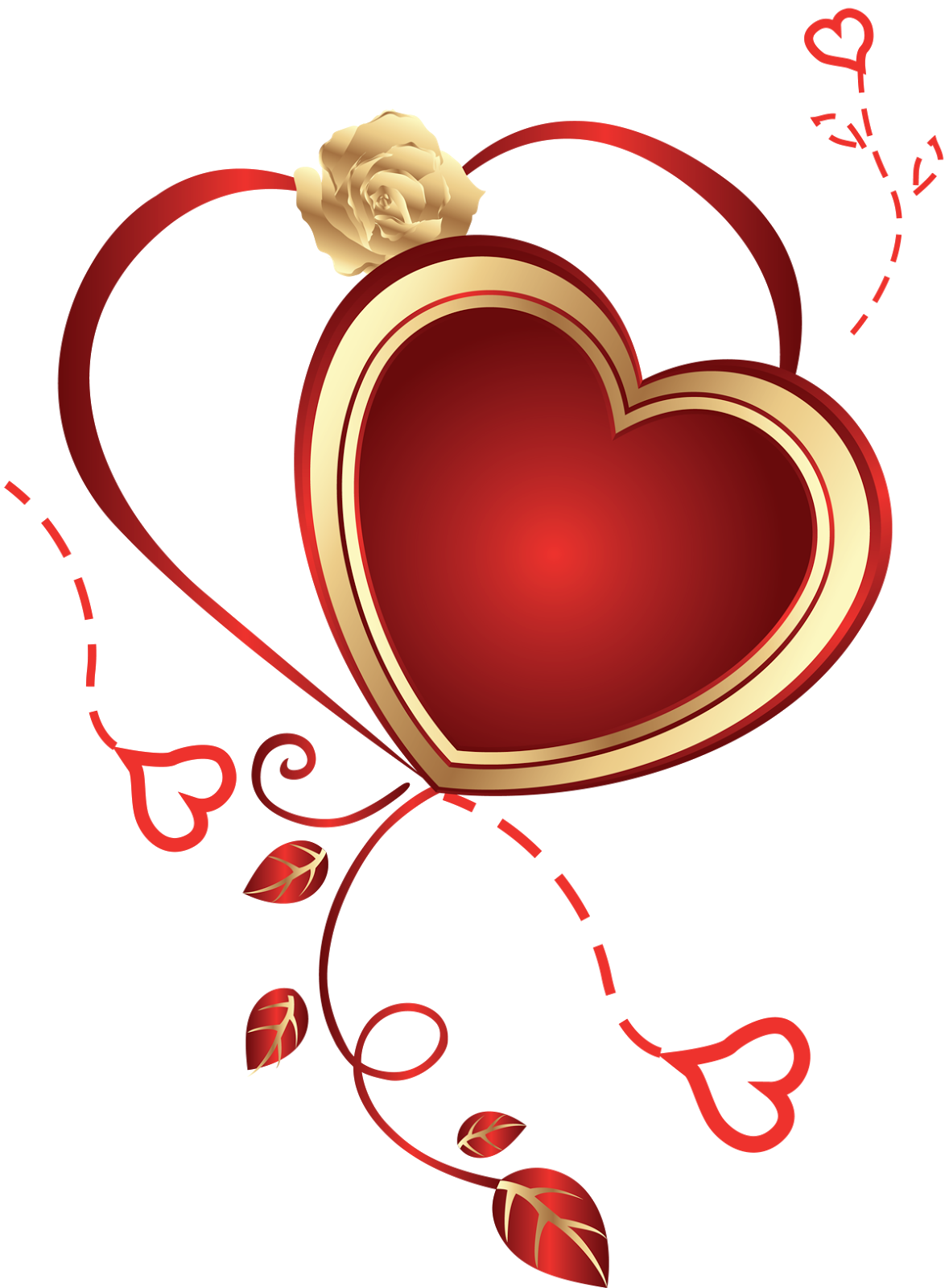 clipart of roses and hearts - photo #15