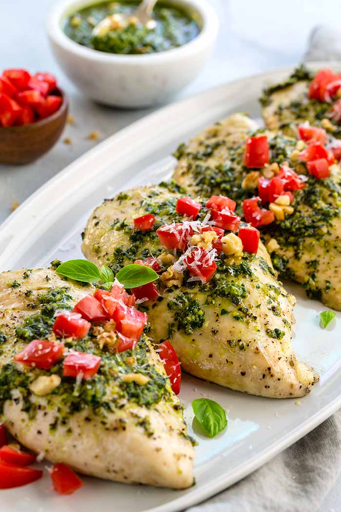 EASY BAKED PESTO CHICKEN 2lm heaven cooking