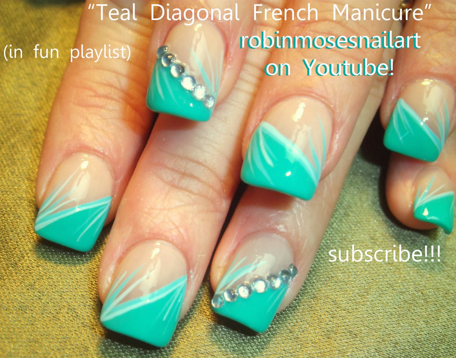 Nail Art by Robin Moses "spring flowers" "spring nail art" "easter