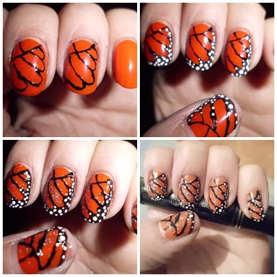 manicura alas de mariposa paso a paso