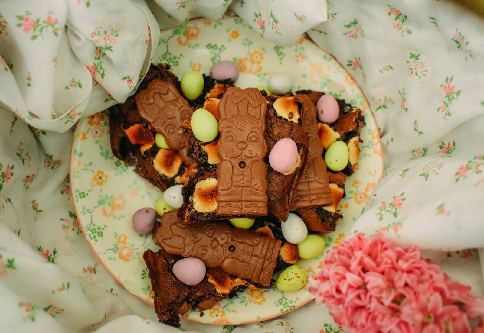 Salted Caramel Easter Brownies ♥ Dolly Dowsie
