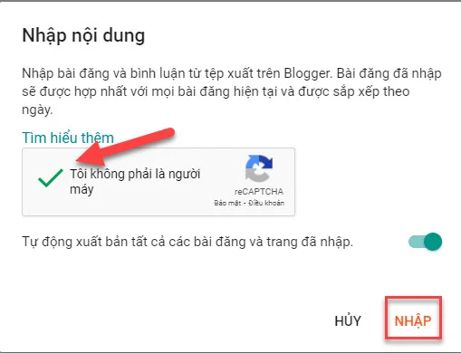 Cách sao lưu và khôi phục các bài đăng và giao diện trên Blogger
