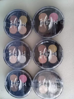 Linha de Maquiagens Nina Makeup quarteto de sombras