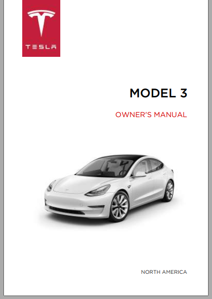 Tesla Model 3 Owners Manual - Automotive Library