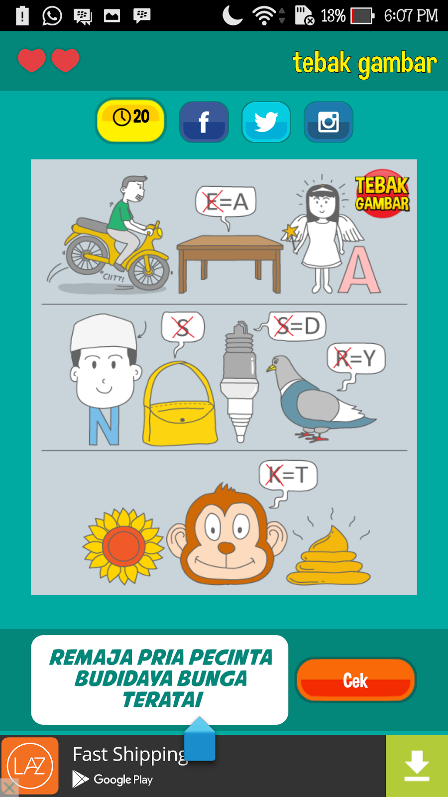 Jawaban Tebak Gambar Peniti Dan Jam Dinding Tebak Gambar