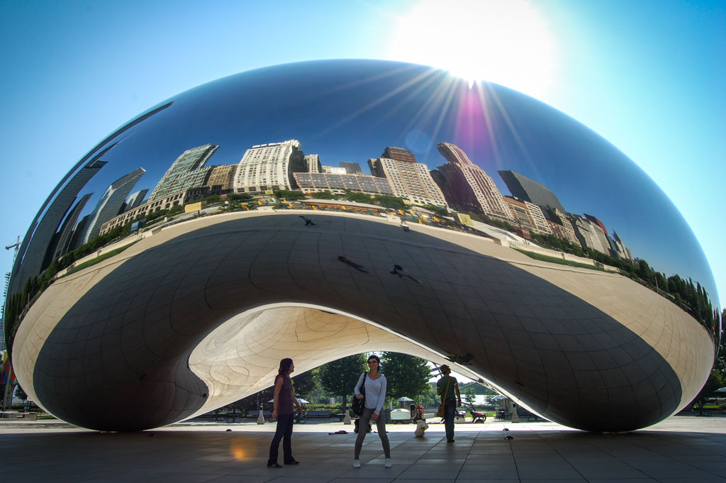 Sculpture "The Bean" Cloud Gate, Chicago (with Map & Photos)