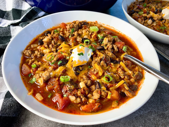 The Best Turkey Chili with Black Beans and Corn