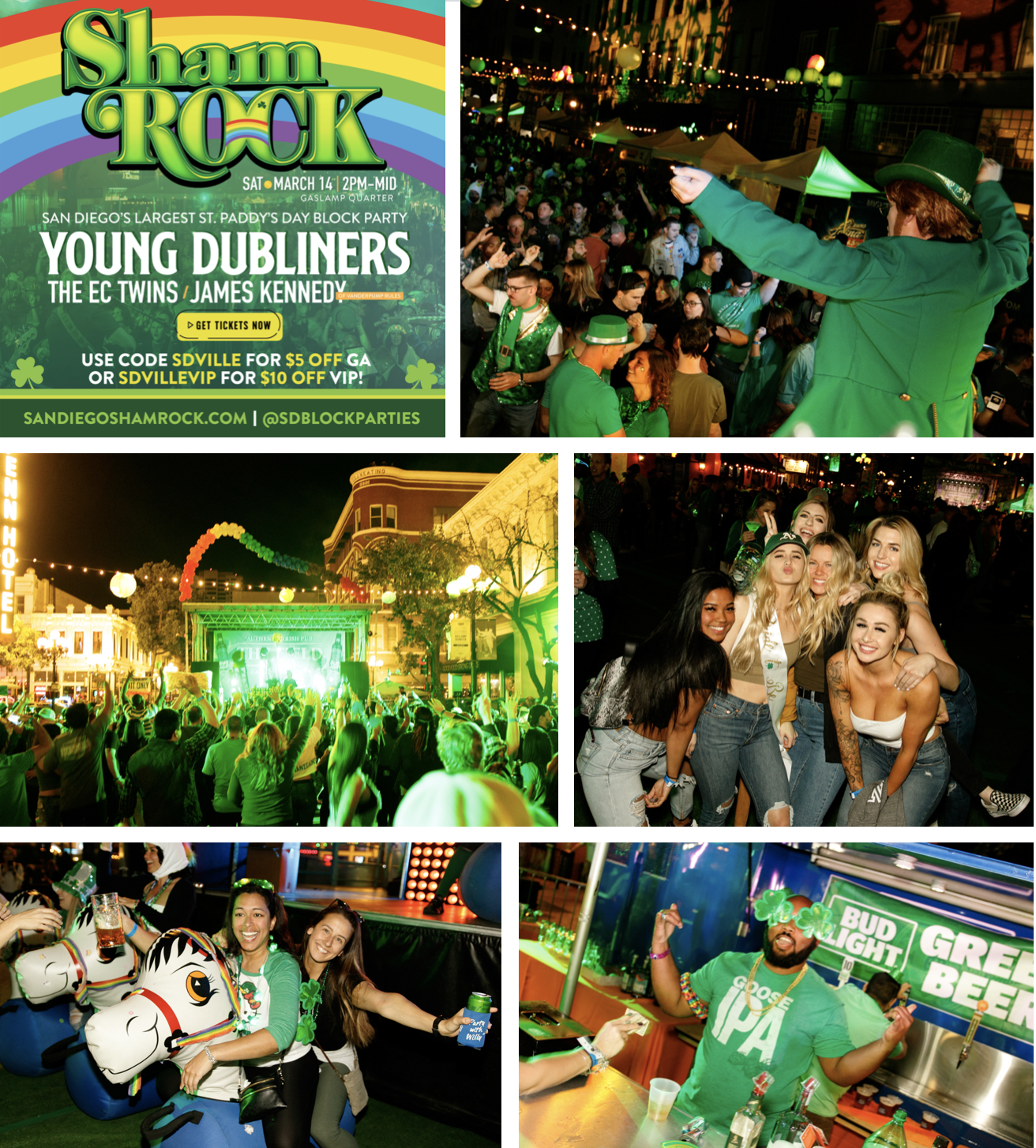 SanDiegoVille San Diego ShamROCK St. Patrick's Day Block Party Returns