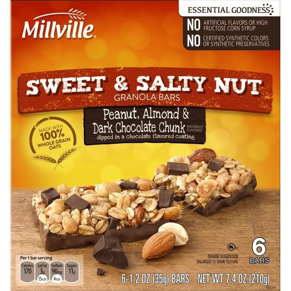 Millville Sweet and Salty Nut Peanut, Almond & Dark Chocolate Chunk