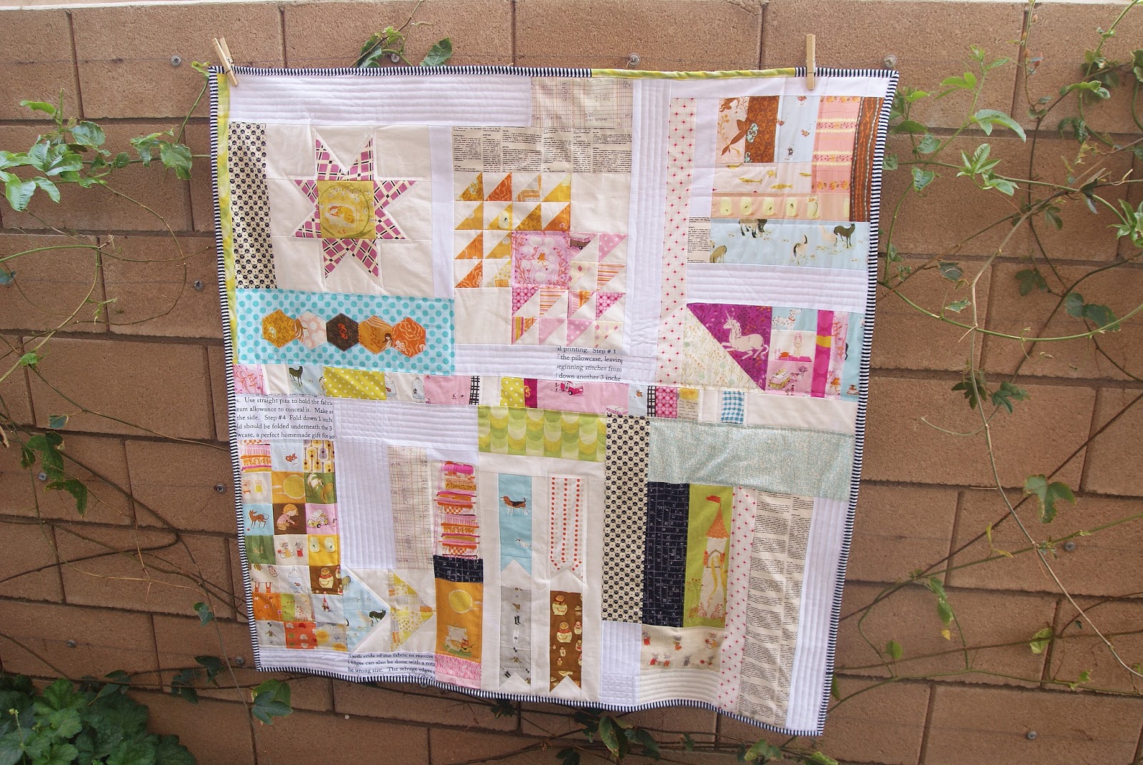 Heather Ross Improv Quilt by Heidi Staples of Fabric Mutt