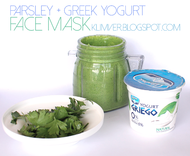 Carolinae Greek Yogurt + Parsley Face Mask / Mascarilla de Yogurt