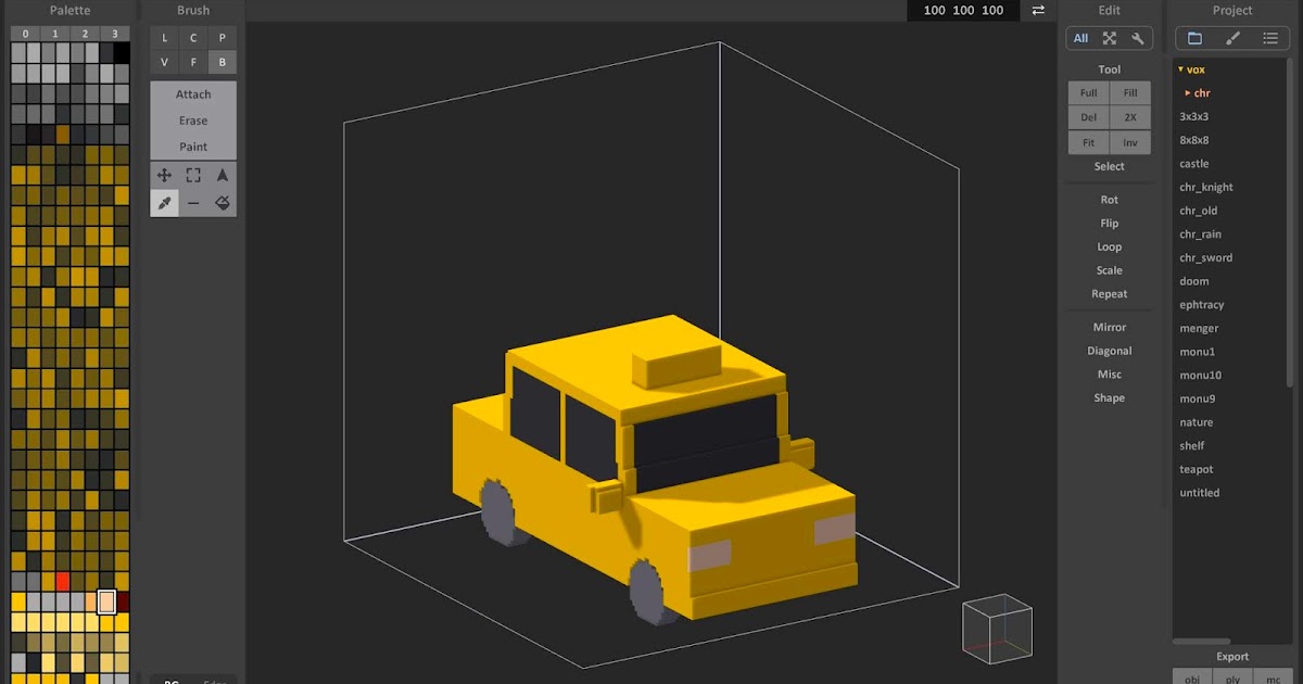 How to use MagicaVoxel to Convert 3D Models into Voxels