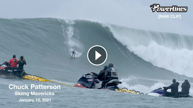 Chuck Patterson Skiing Mavericks January 10 2021 RAW CLIP 🎿