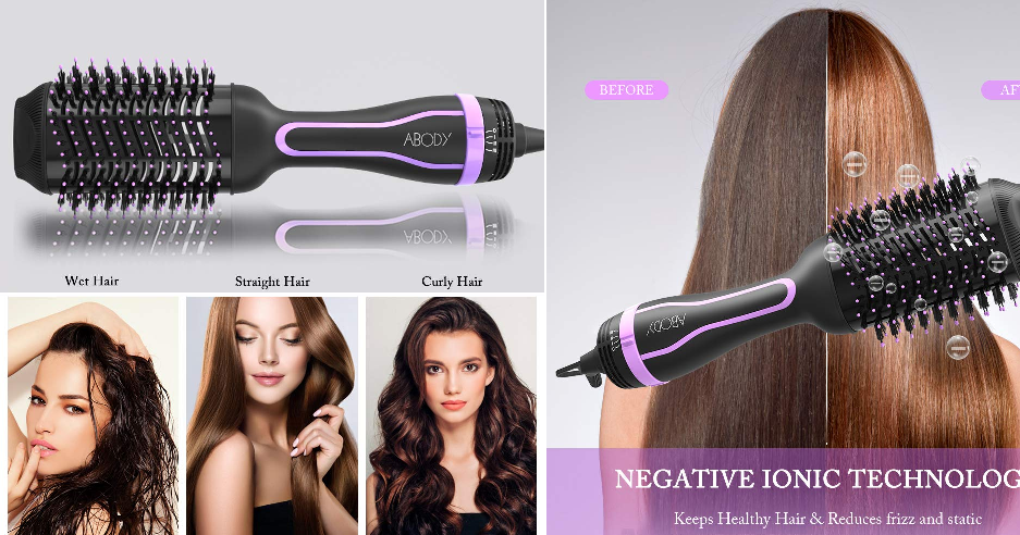 abody hair straightener brush