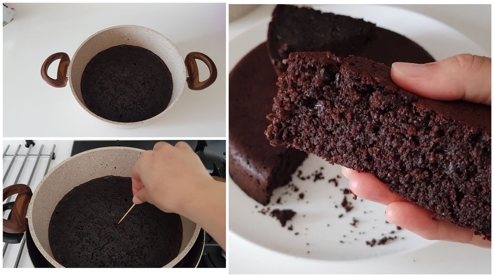YUMURTASIZ TENCEREDE ÇİKOLATALI KEK TARİFİ