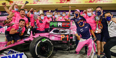 Sergio Perez in Lewis Hamilton's absence in Lewis Hamilton's absence