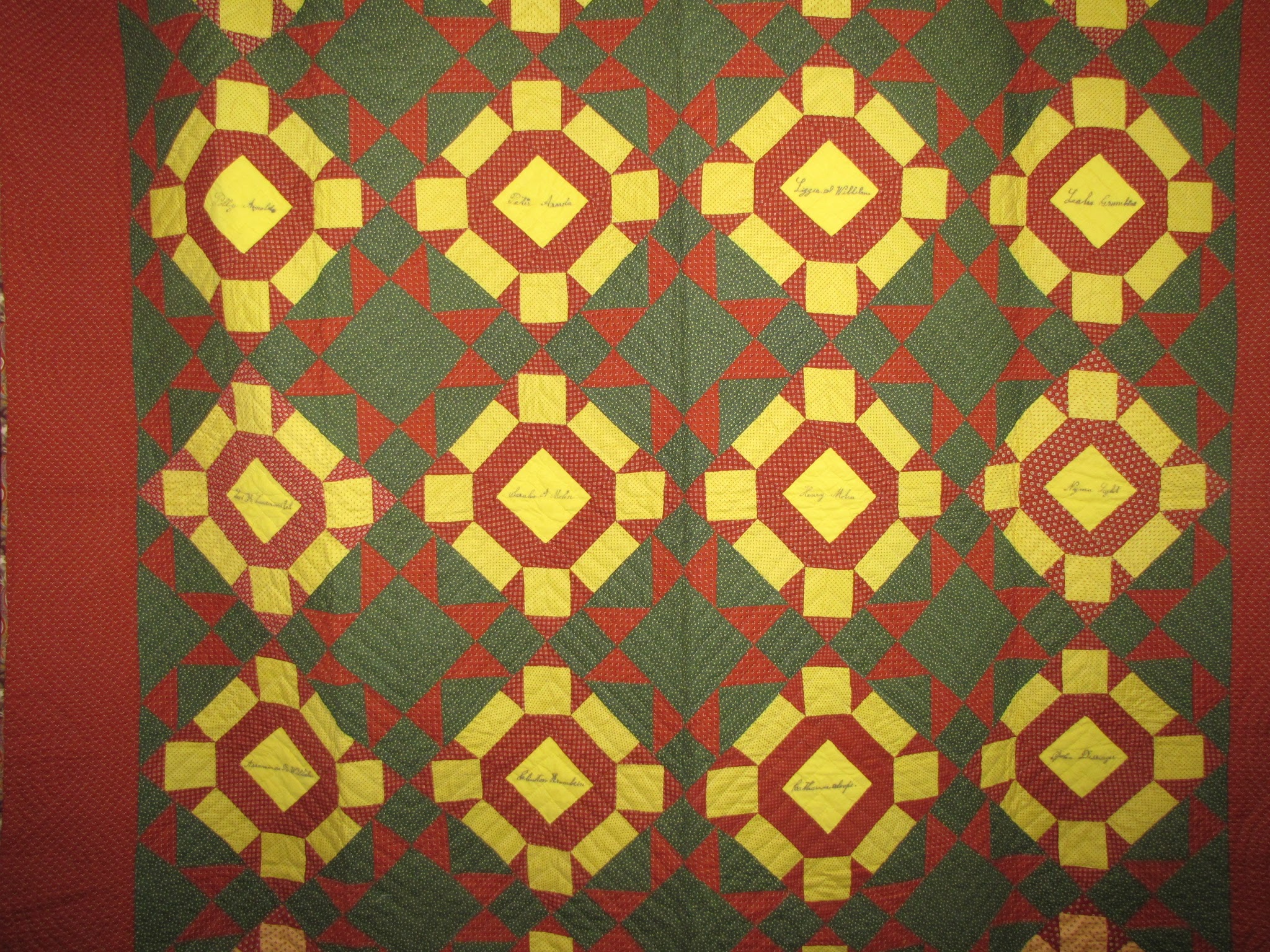 Textile Time Travels Day 13 A Month of Antique Quilts Antique Red